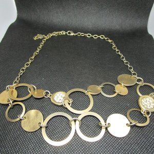 Loft Gold Circle Statement Necklace